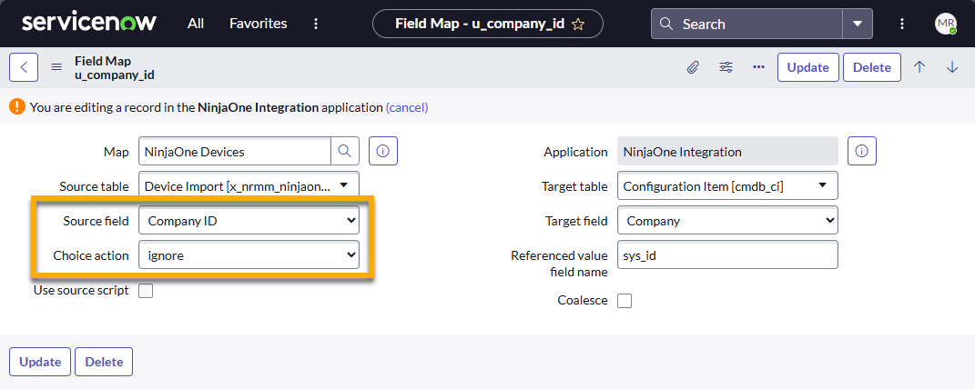 servicenow_field map_choice action ignore.png